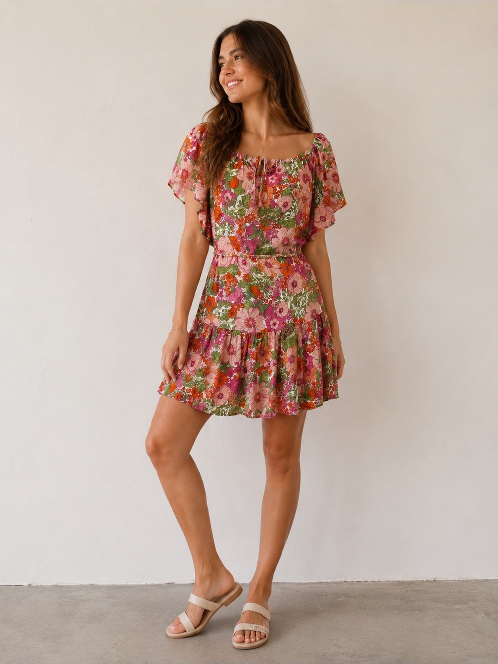 NWOT RACHEL ZOE Floral Print Dress Size Small